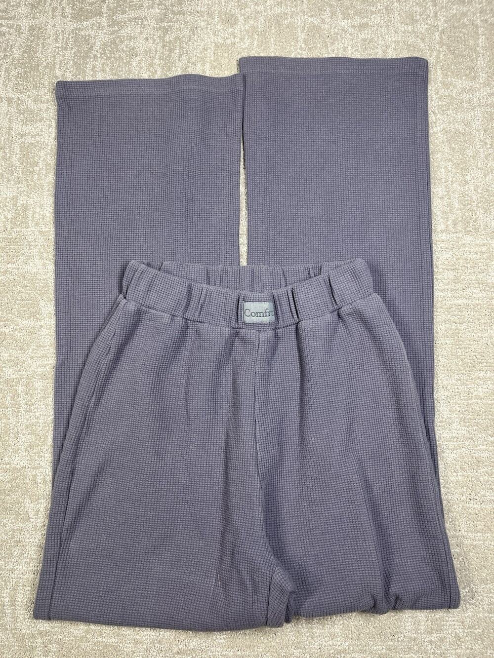 Comfort Waffle Knit Pull On Lounge Pant Women Size Small